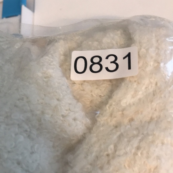 Free People Ivory Sweater Womens XS Lofty Boucie Slouchy V Neck Alpaca Pullover - Picture 10 of 10